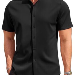 Zara Black Button-Up Shirt